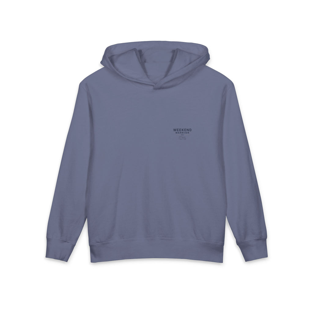 Weekend Warrior Youth Hoodie — Coastal Camping Sweatshirt