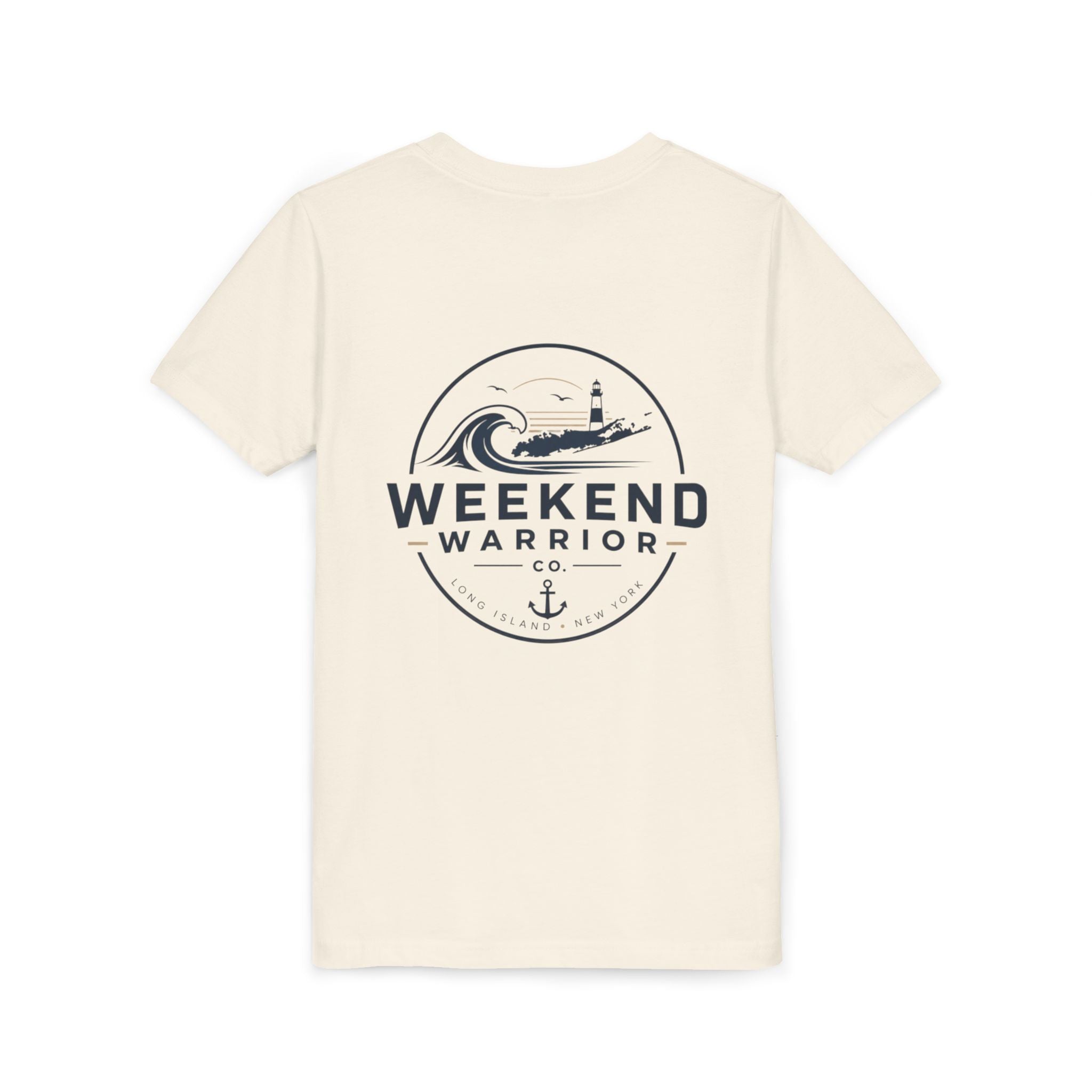 Custom OG Weekend Warrior Youth Tee — Coastal Lighthouse Surf Graphic Shirt