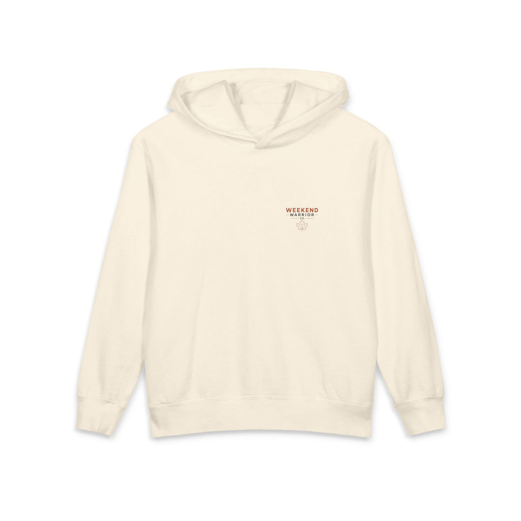 Weekend Warrior Youth Hoodie — Coastal Fall Sweatshirt