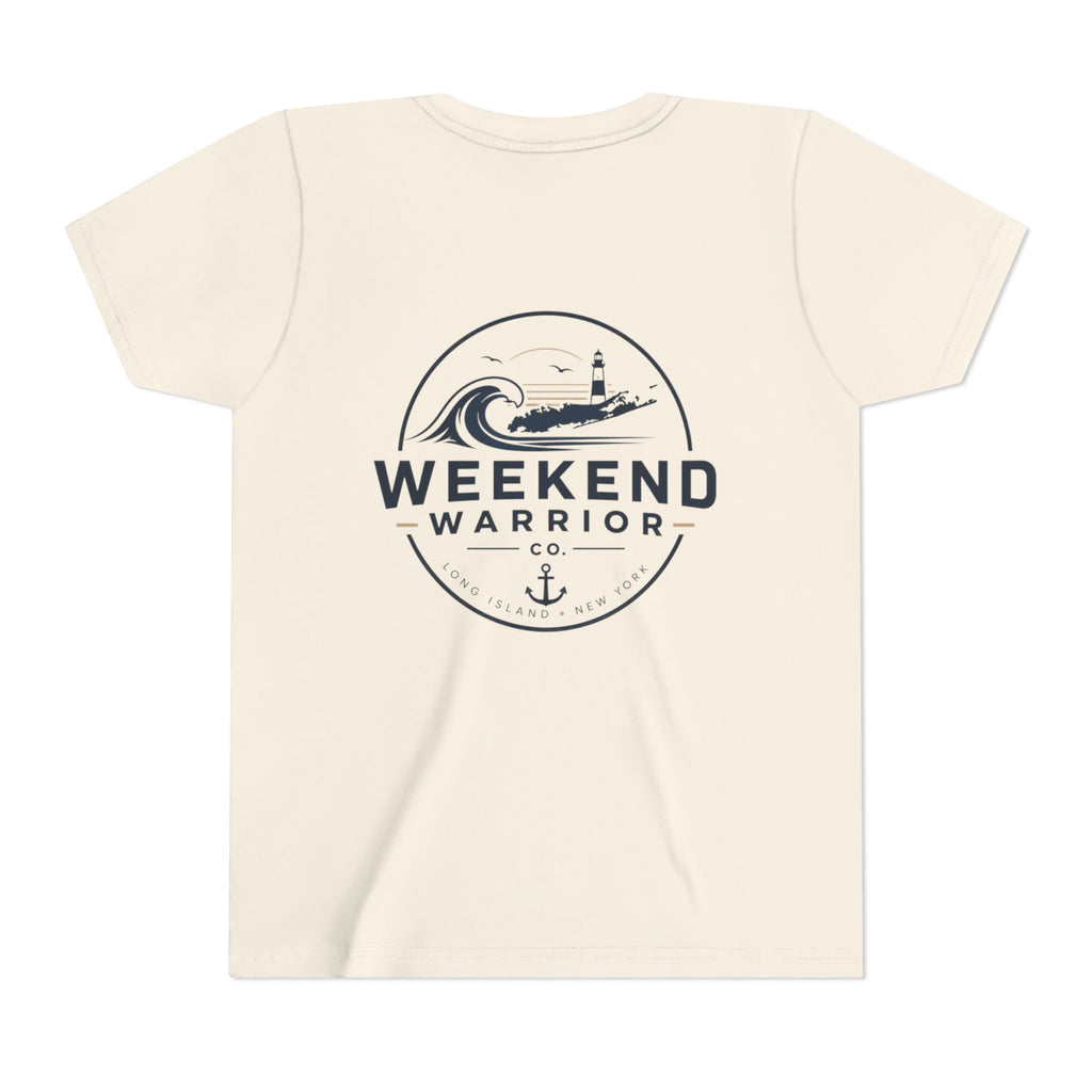 Custom OG Weekend Warrior Youth Tee — Coastal Lighthouse Surf Graphic Shirt