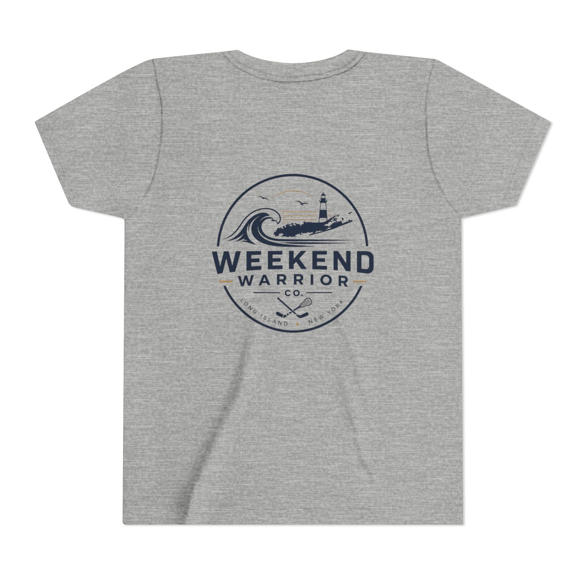Weekend Warrior Youth Tee — Coastal Lighthouse Surf Graphic Shirt