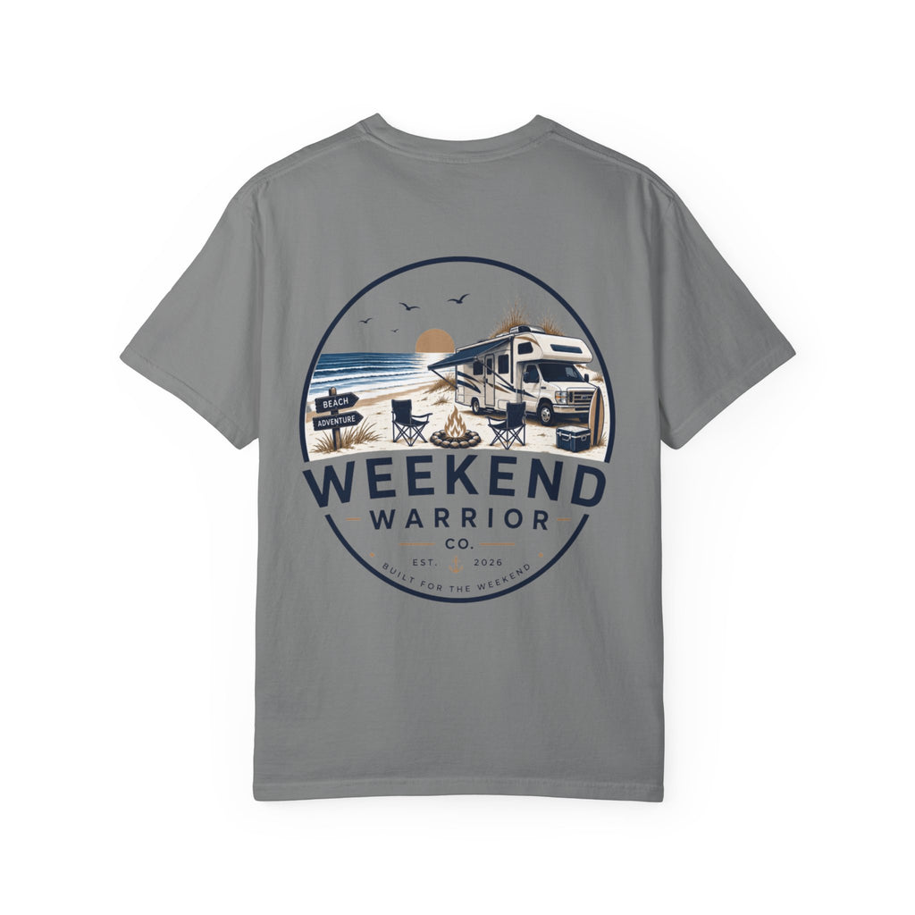 Weekend Warrior T-Shirt — Coastal Camping Graphic