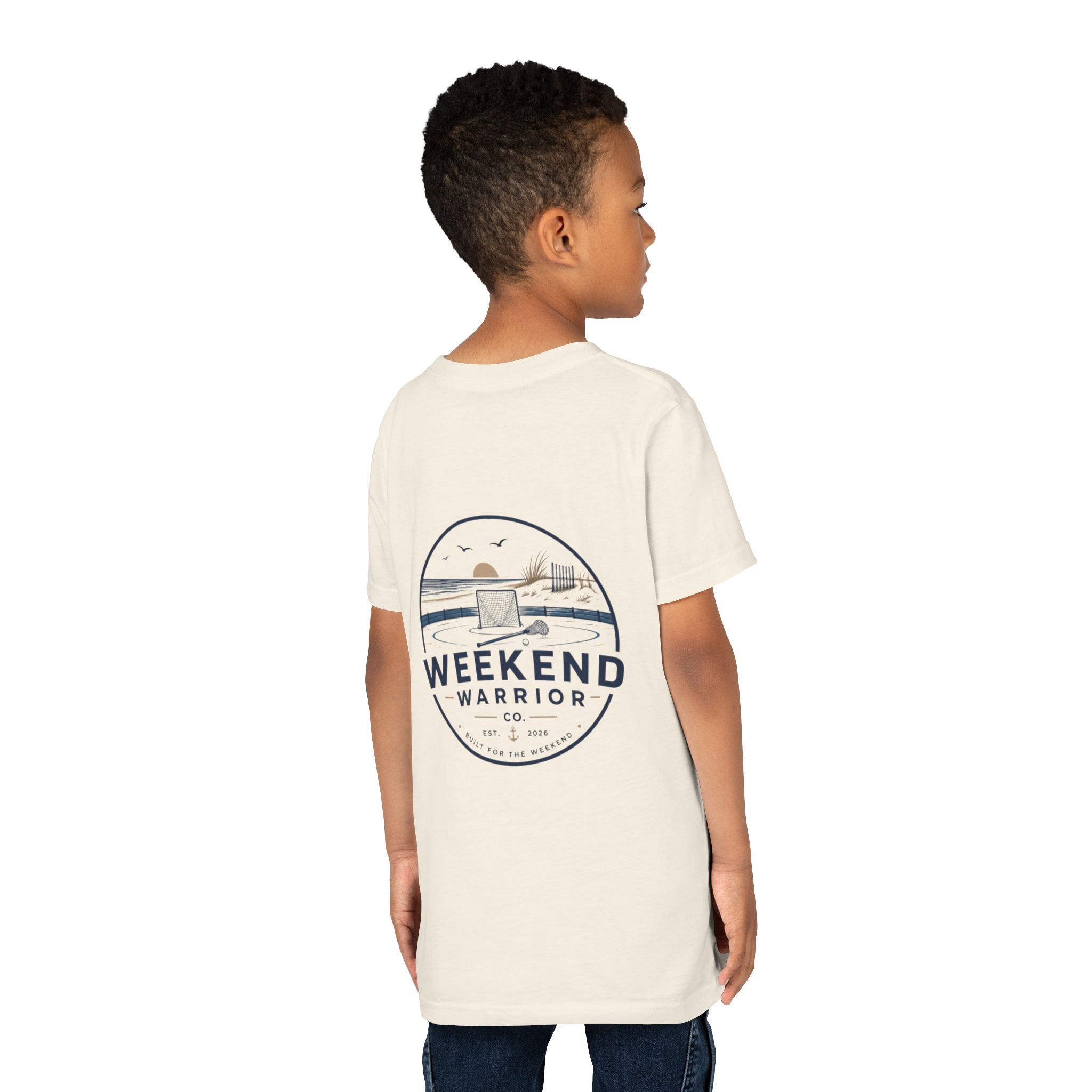 Weekend Warrior Youth Tee — Coastal LAXX Graphic Shirt