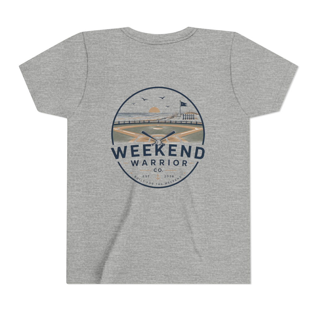 Weekend Warrior Youth Tee — Coastal Baseball Graphic Shirt