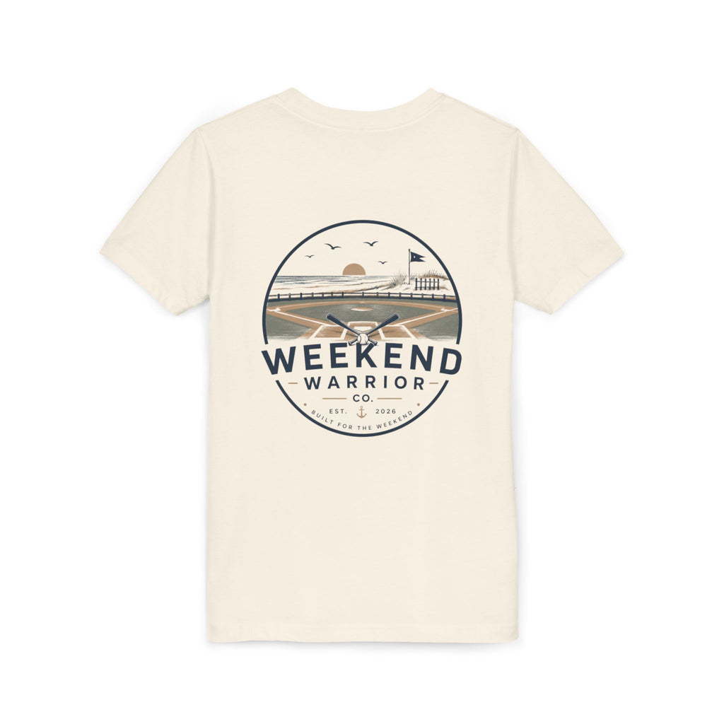 Weekend Warrior Youth Tee — Coastal Baseball Graphic Shirt