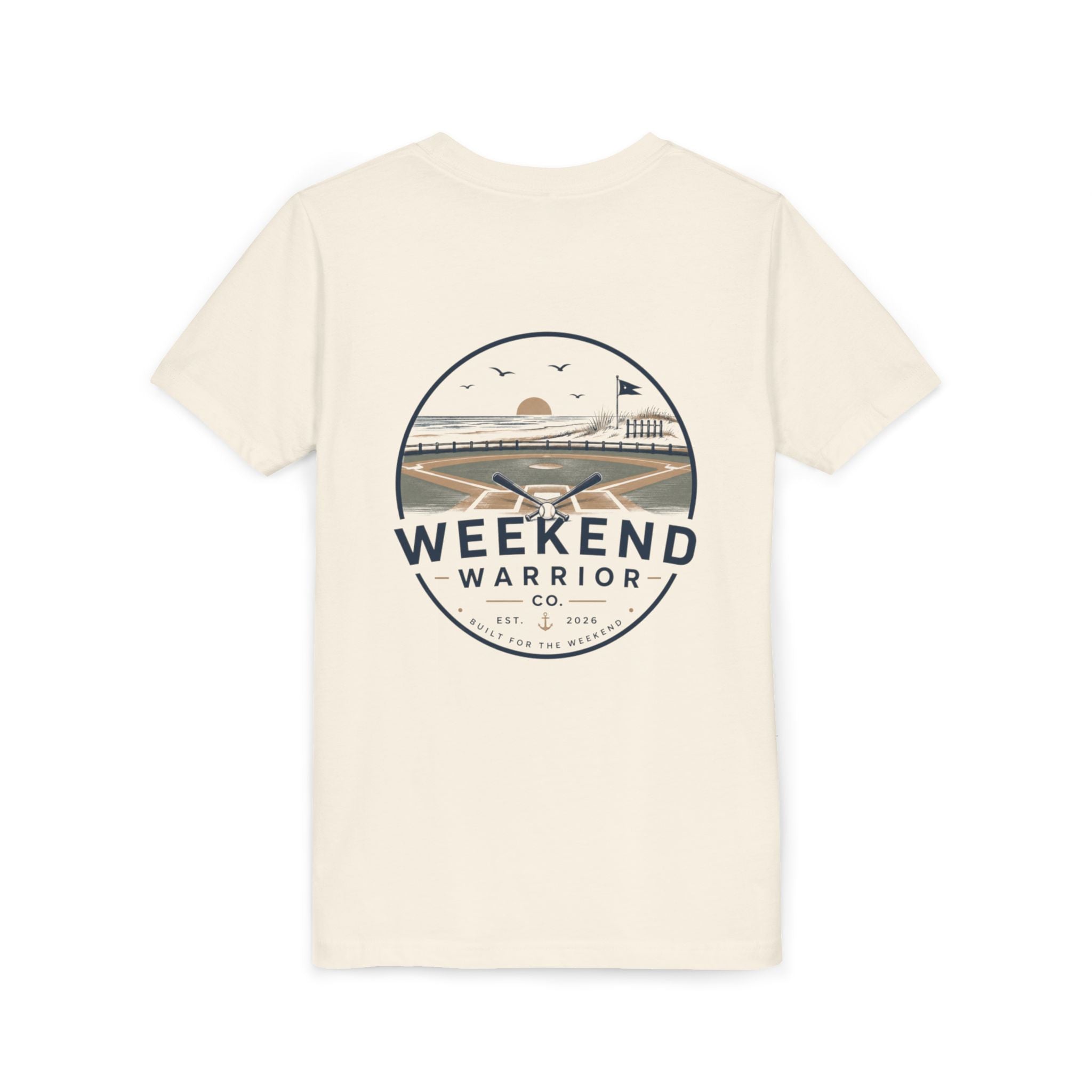 Weekend Warrior Youth Tee — Coastal Baseball Graphic Shirt