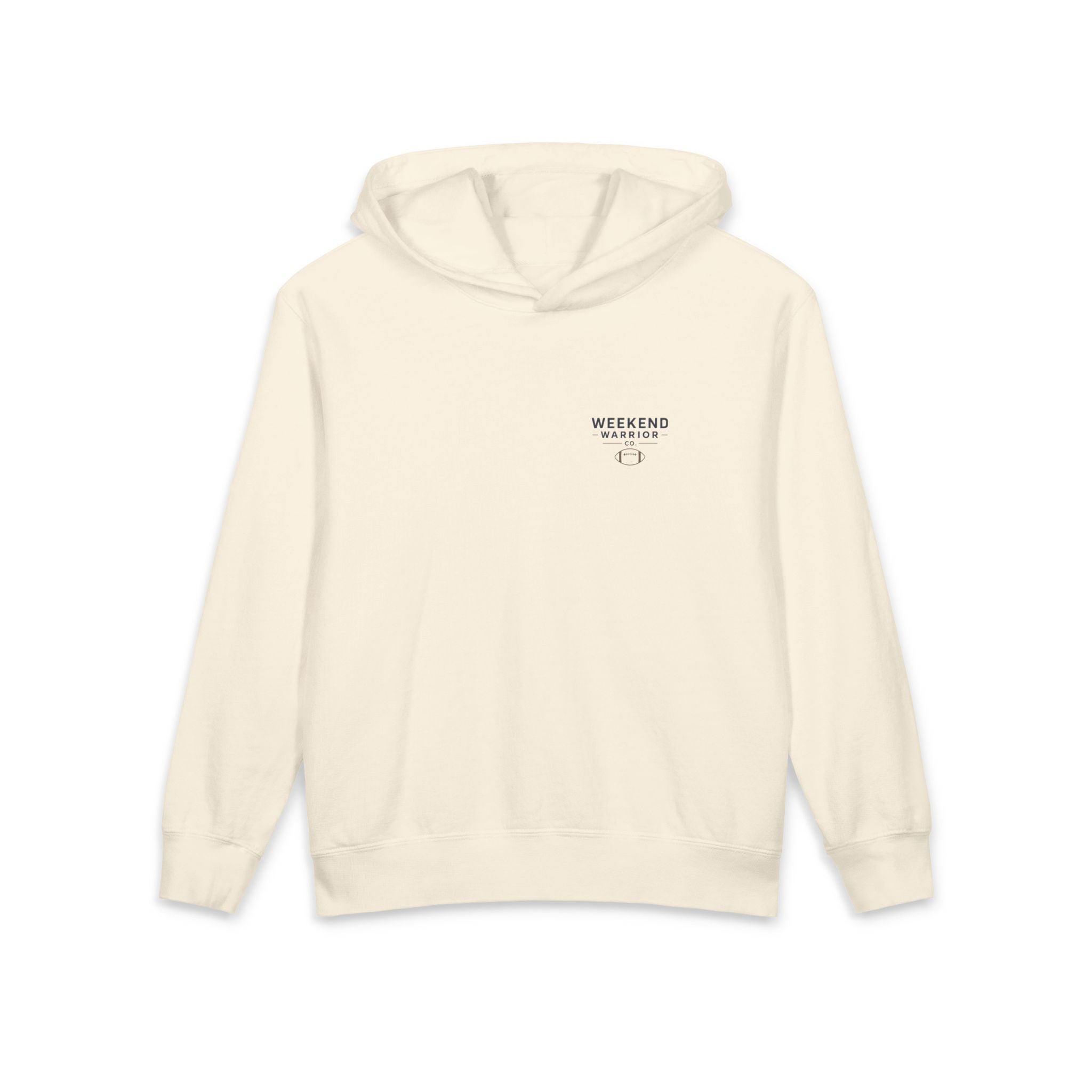 Weekend Warrior Youth Hoodie — Coastal Football Sweatshirt