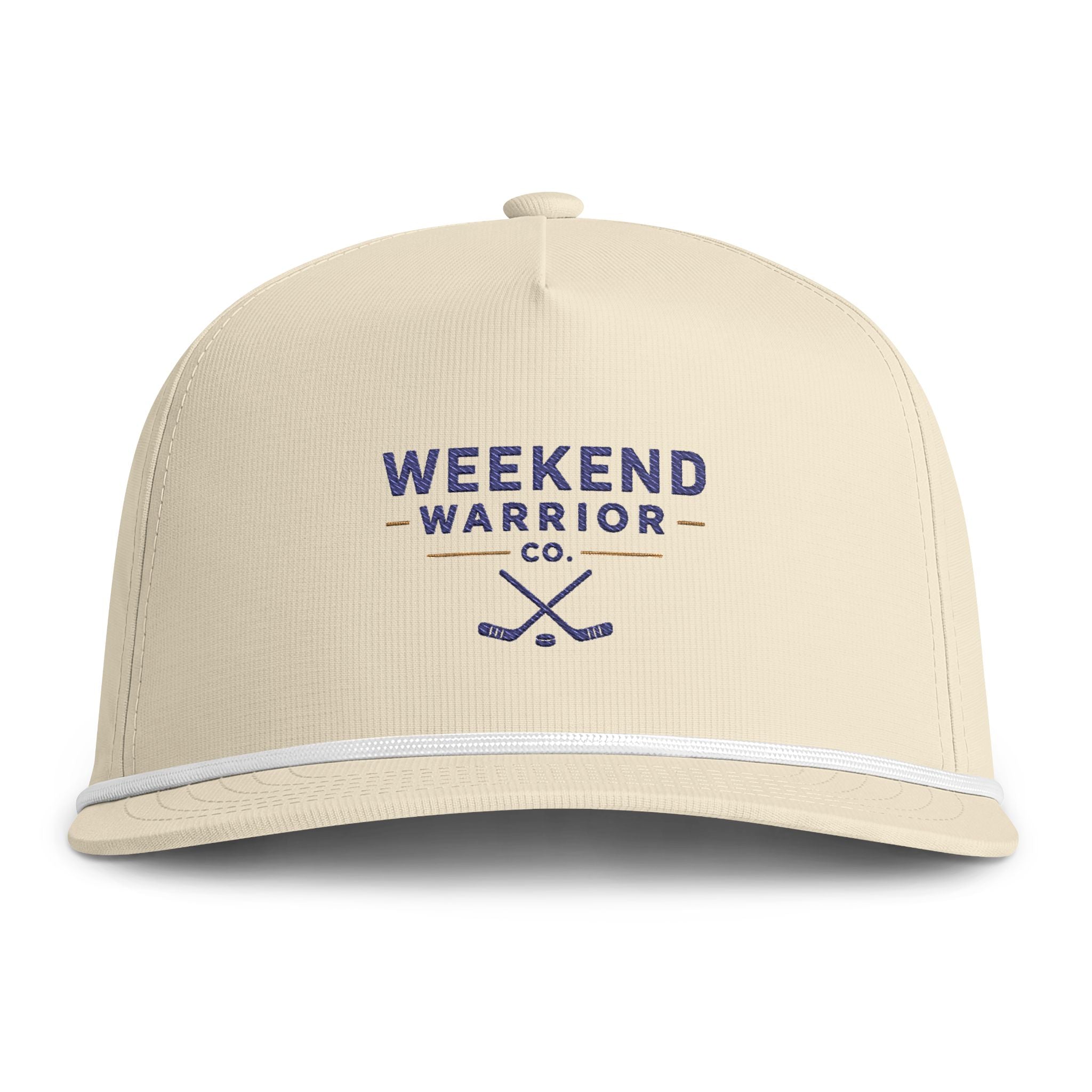 Weekend Warrior Rope Cap — Vintage Hockey Sunwashed Hat