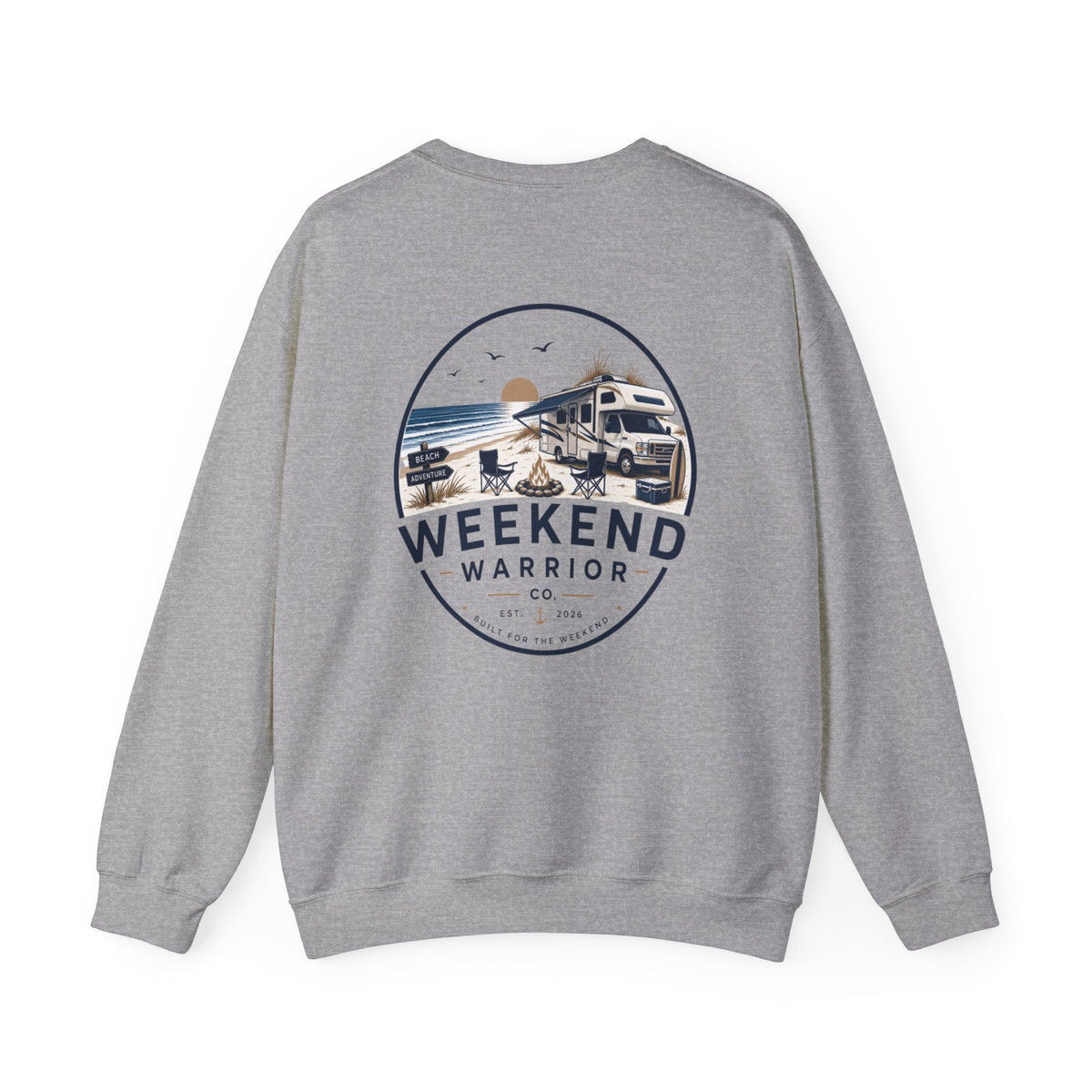 Weekend Warrior Sweatshirt – Camping Graphic Crewneck