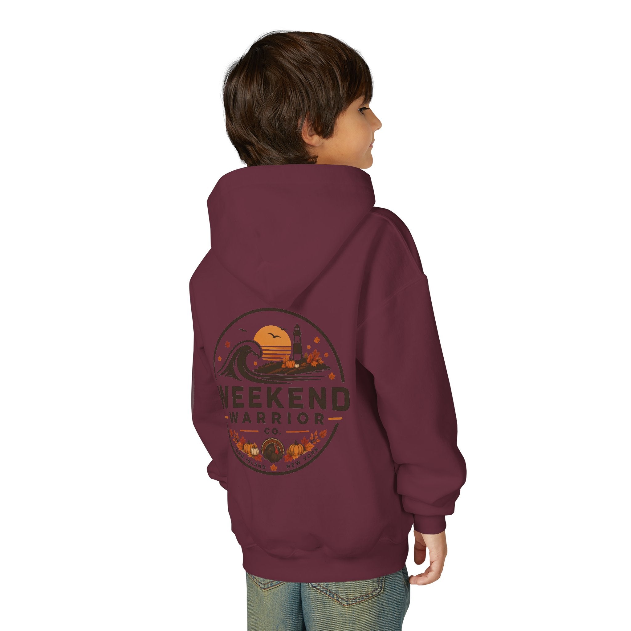 LIMITED EDITION Weekend Warrior Youth Hoodie — Thanksgiving Graphic