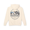 Weekend Warrior Hoodie — Coastal Camping Graphic Hooded Sweatshirt