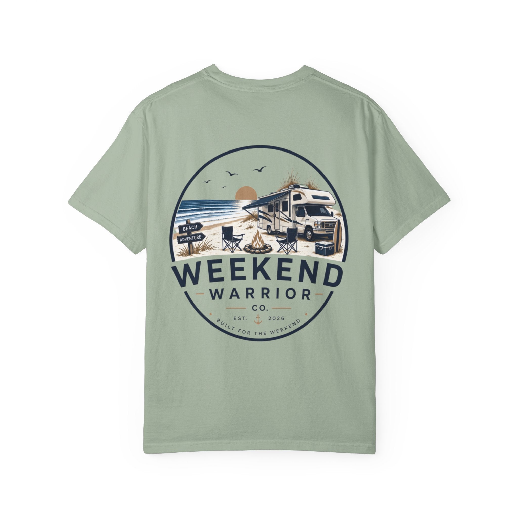 Weekend Warrior T-Shirt — Coastal Camping Graphic