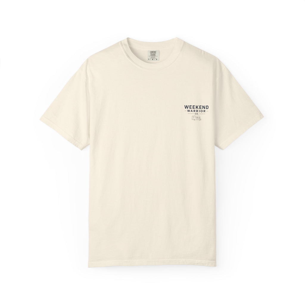 Weekend Warrior T-Shirt — Coastal Camping Graphic