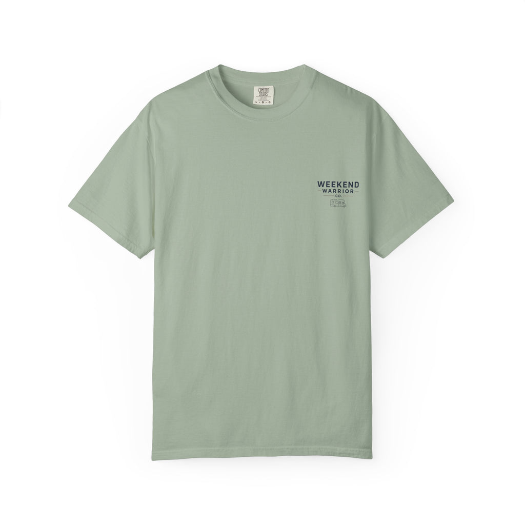 Weekend Warrior T-Shirt — Coastal Camping Graphic
