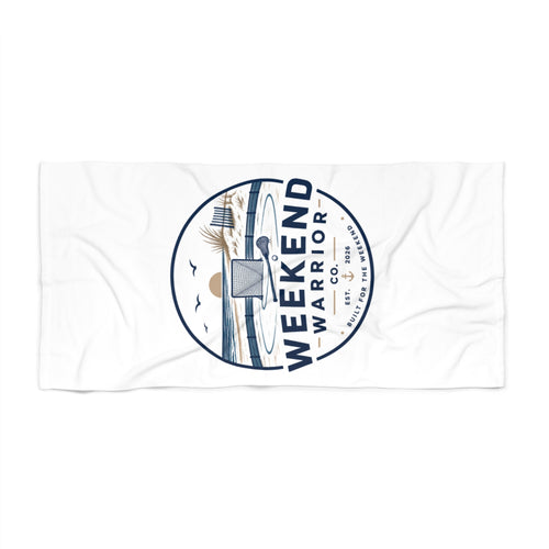 Weekend Warrior Beach Towel — Coastal LAXX Logo Towel