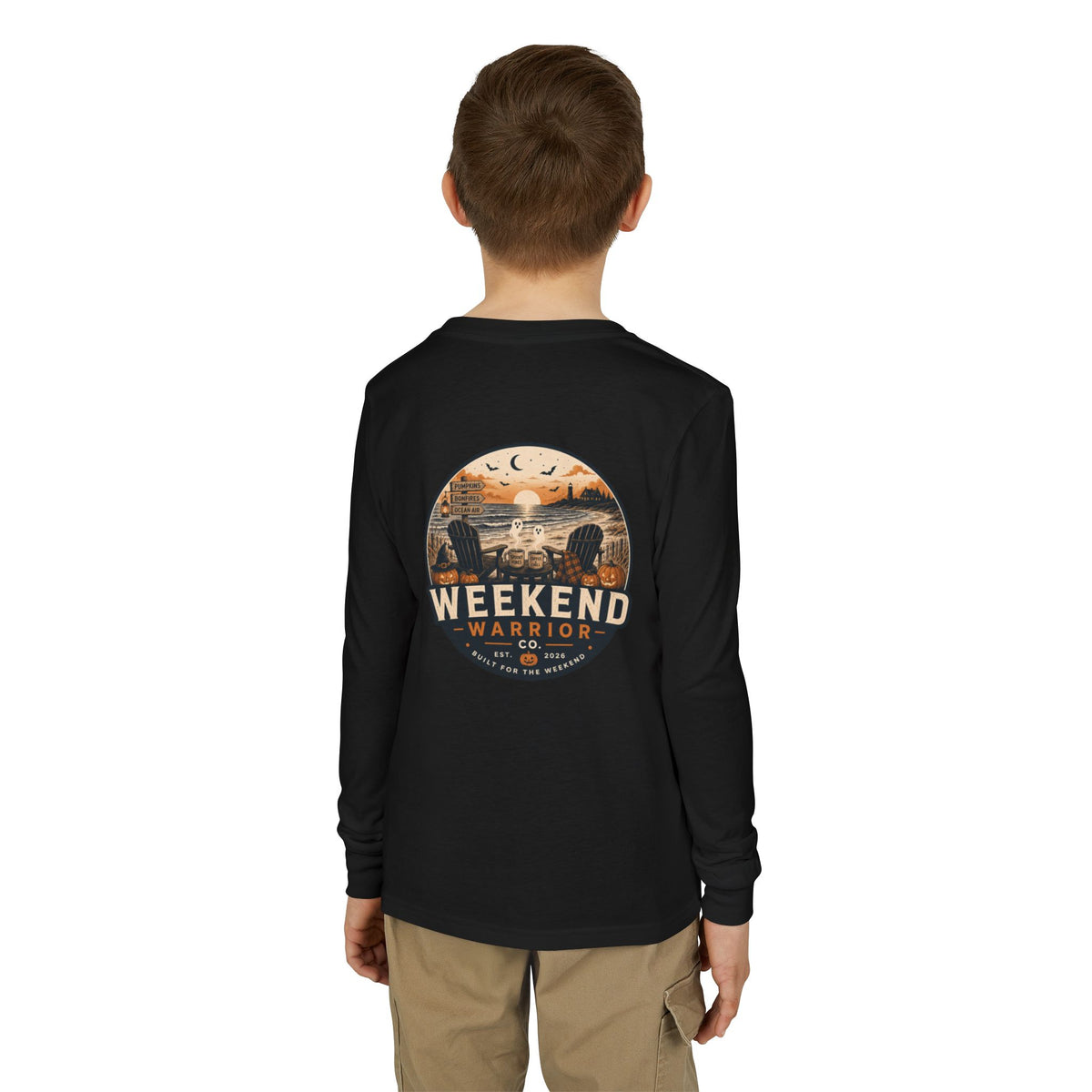 LIMITED EDITION Youth Weekend Warrior Long Sleeve Spooky  Tee