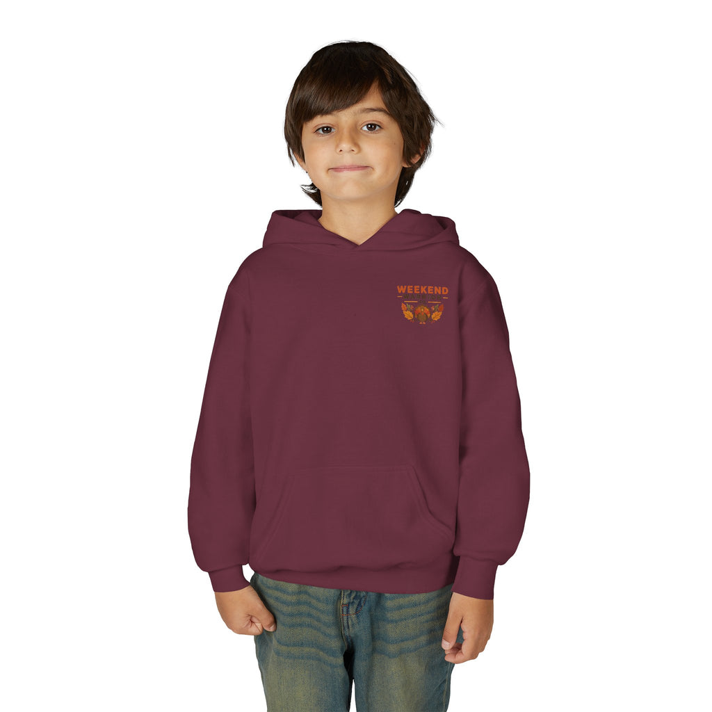 LIMITED EDITION Weekend Warrior Youth Hoodie — Thanksgiving Graphic