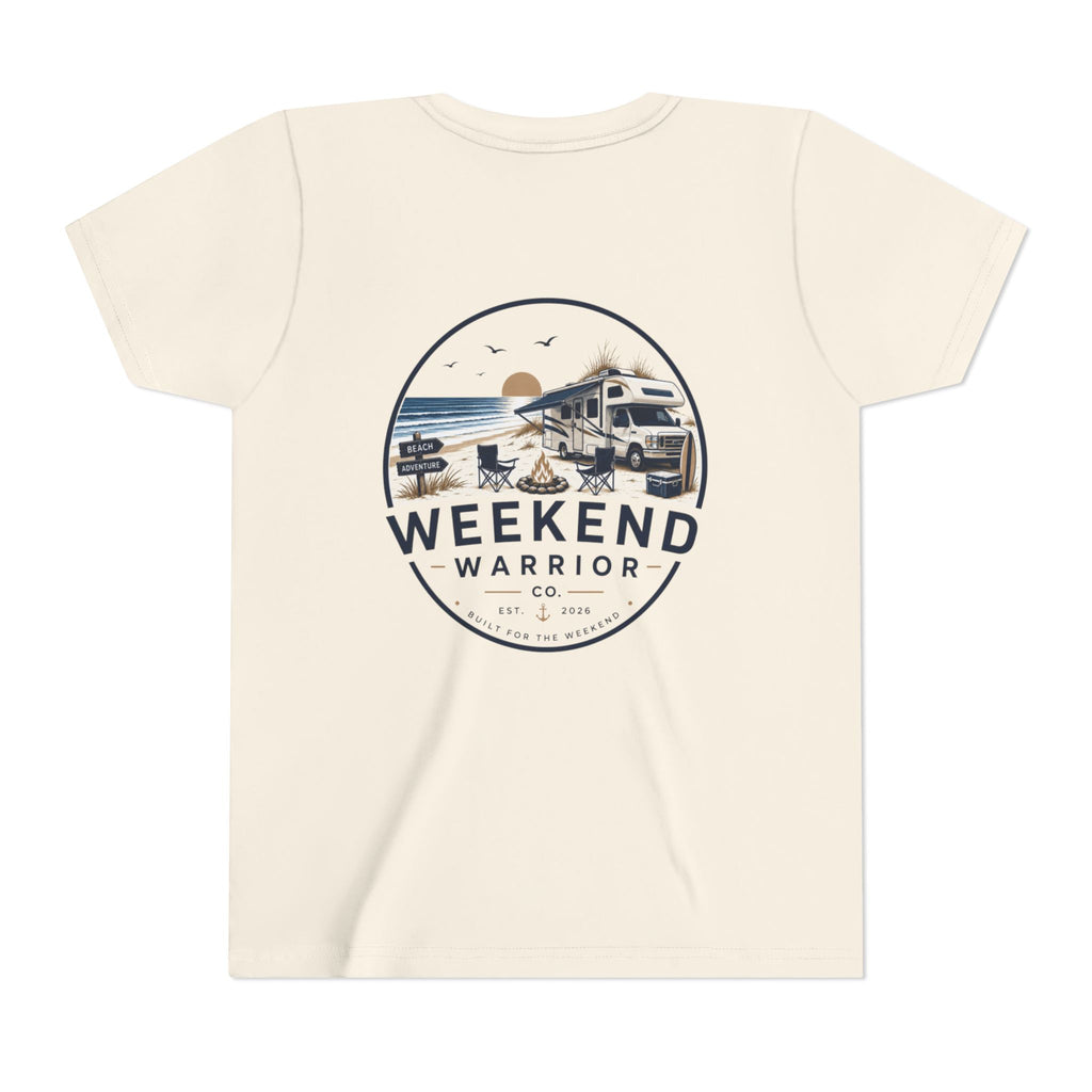 Weekend Warrior Youth Tee — Coastal Camping Shirt