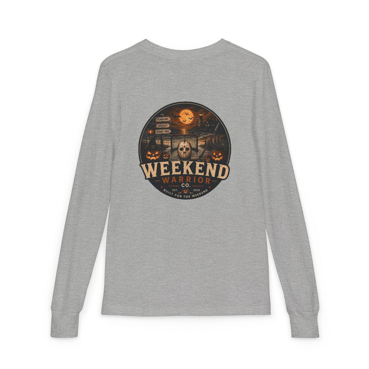 LIMITED EDITION Youth Weekend Warrior Long Sleeve Spooky Hockey Tee