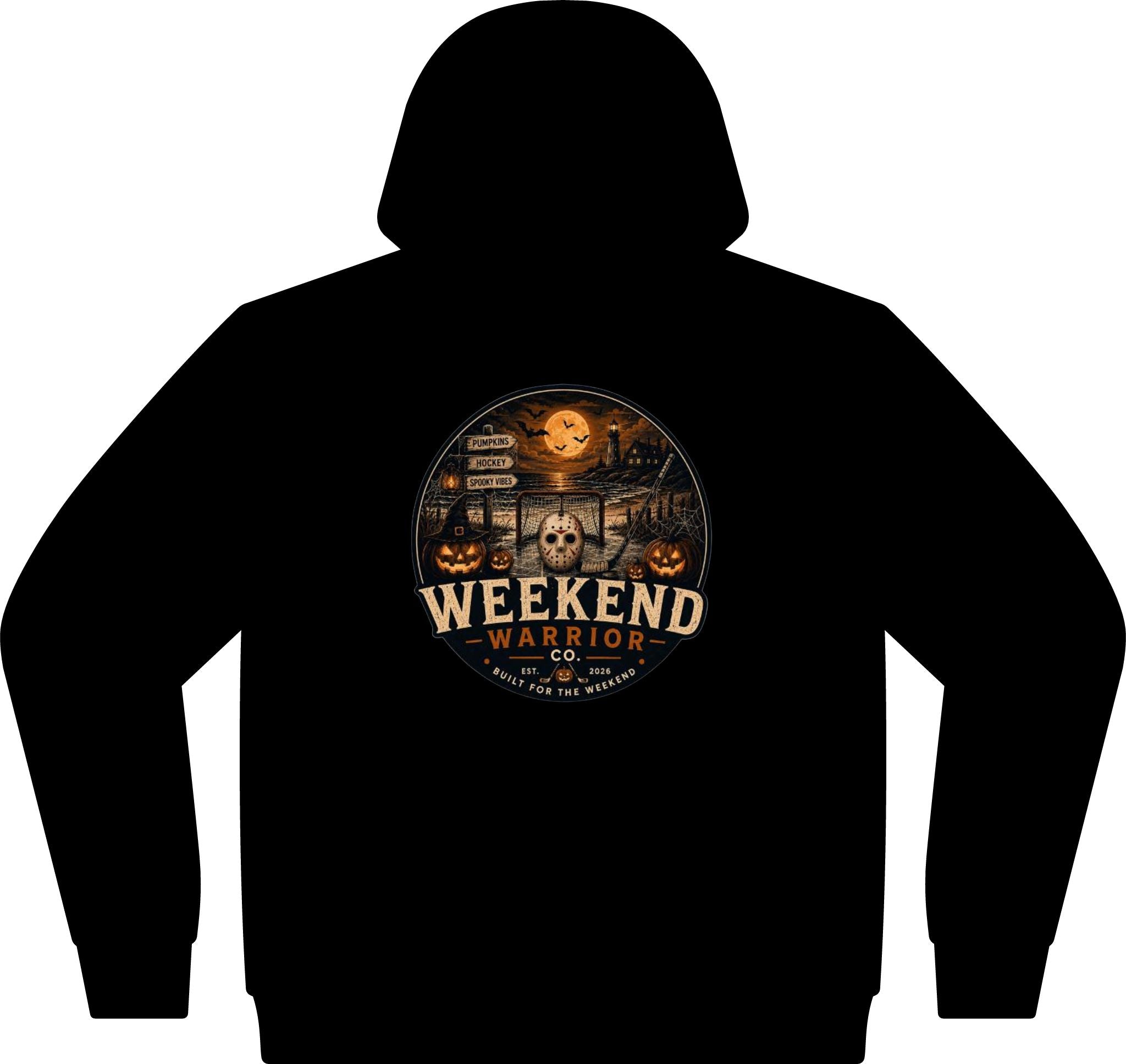 LIMITED EDITION- Weekend Warrior Spooky Hockey Hoodie