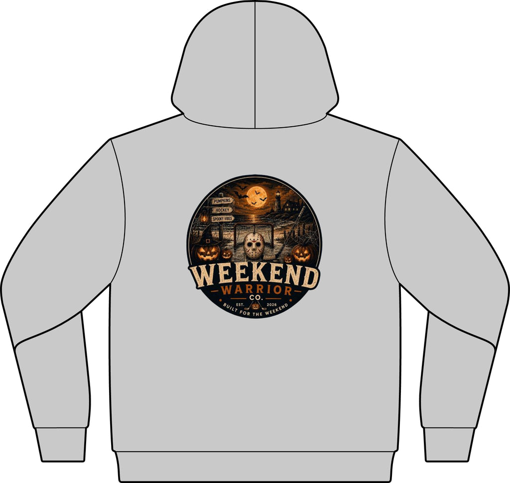 LIMITED EDITION- Weekend Warrior Spooky Hockey Hoodie