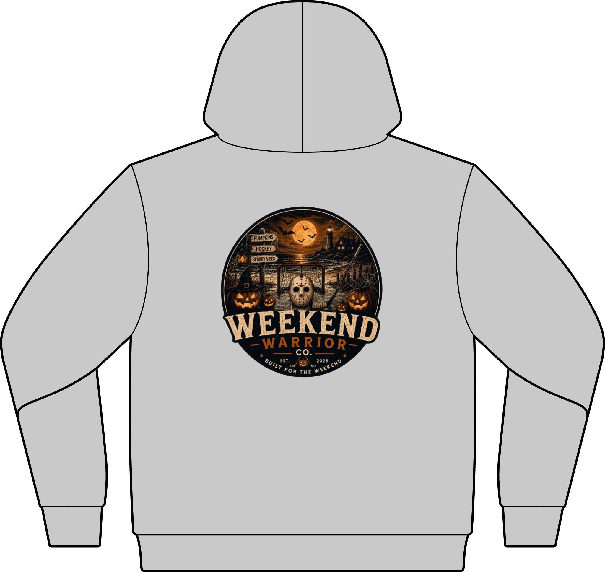 LIMITED EDITION- Weekend Warrior Spooky Hockey Hoodie