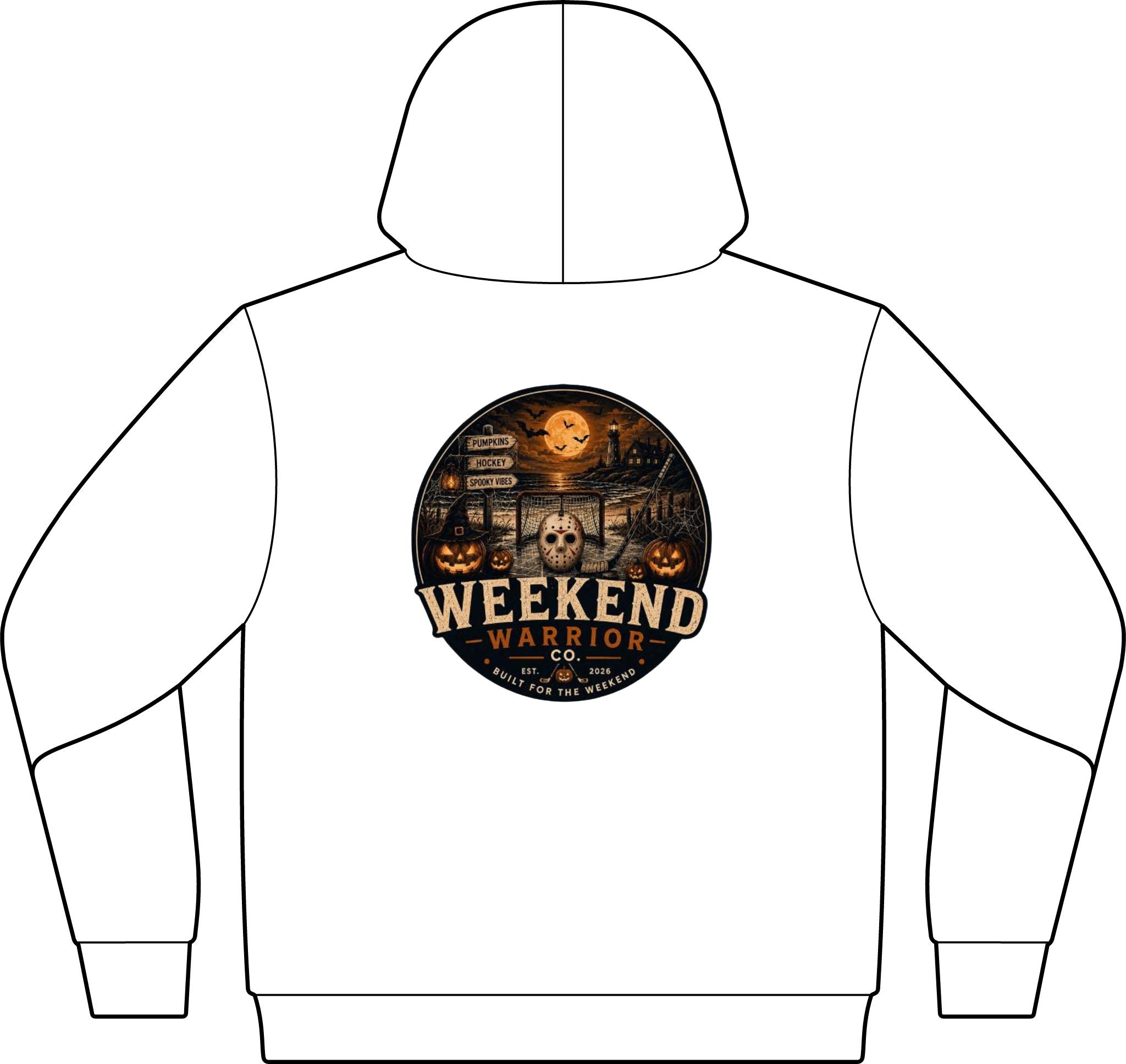 LIMITED EDITION- Weekend Warrior Spooky Hockey Hoodie