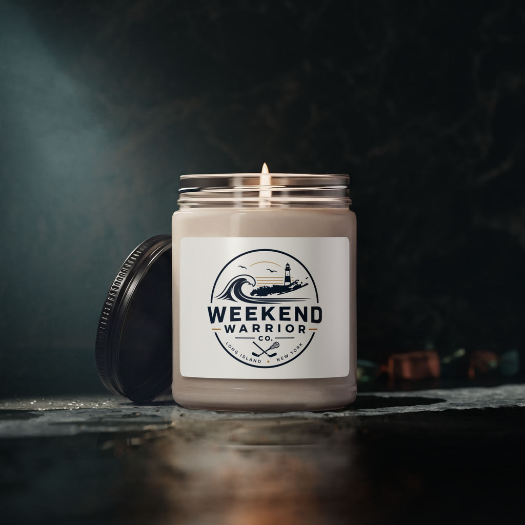 Weekend Warrior Co. Scented Soy Candle — 9oz Coastal Breeze Jar OG