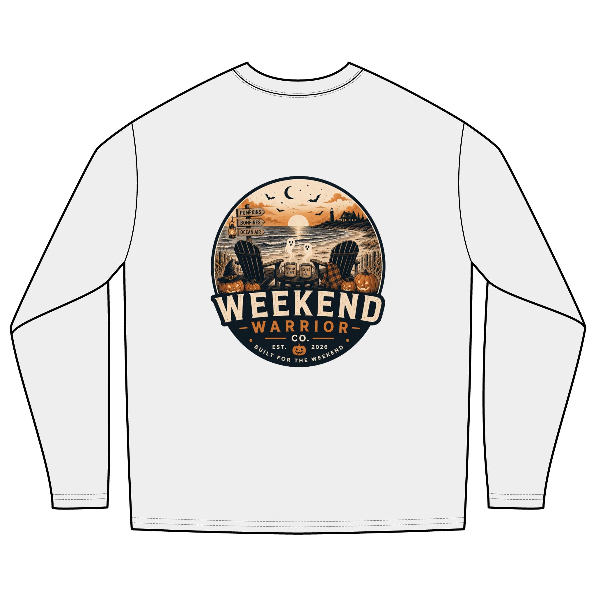 LIMITED EDITION Weekend Warrior Long Sleeve Tee — Spooky Halloween Graphic