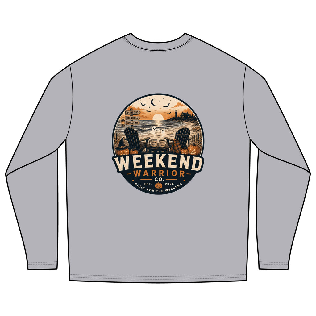 LIMITED EDITION Weekend Warrior Long Sleeve Tee — Spooky Halloween Graphic