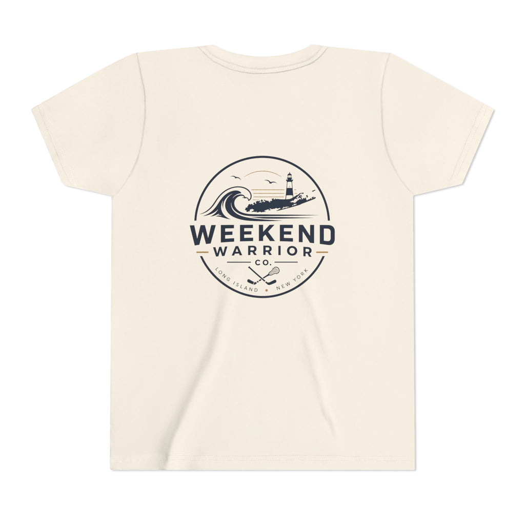 Weekend Warrior Youth Tee — Coastal Lighthouse Surf Graphic Shirt