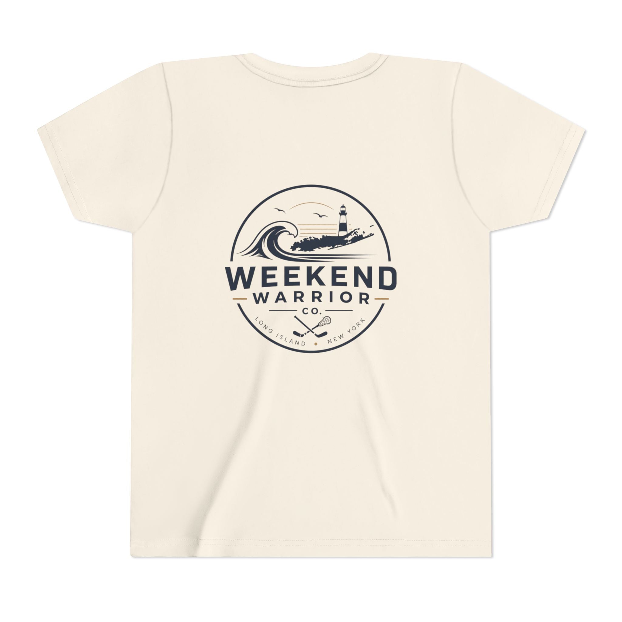 Weekend Warrior Youth Tee — Coastal Lighthouse Surf Graphic Shirt