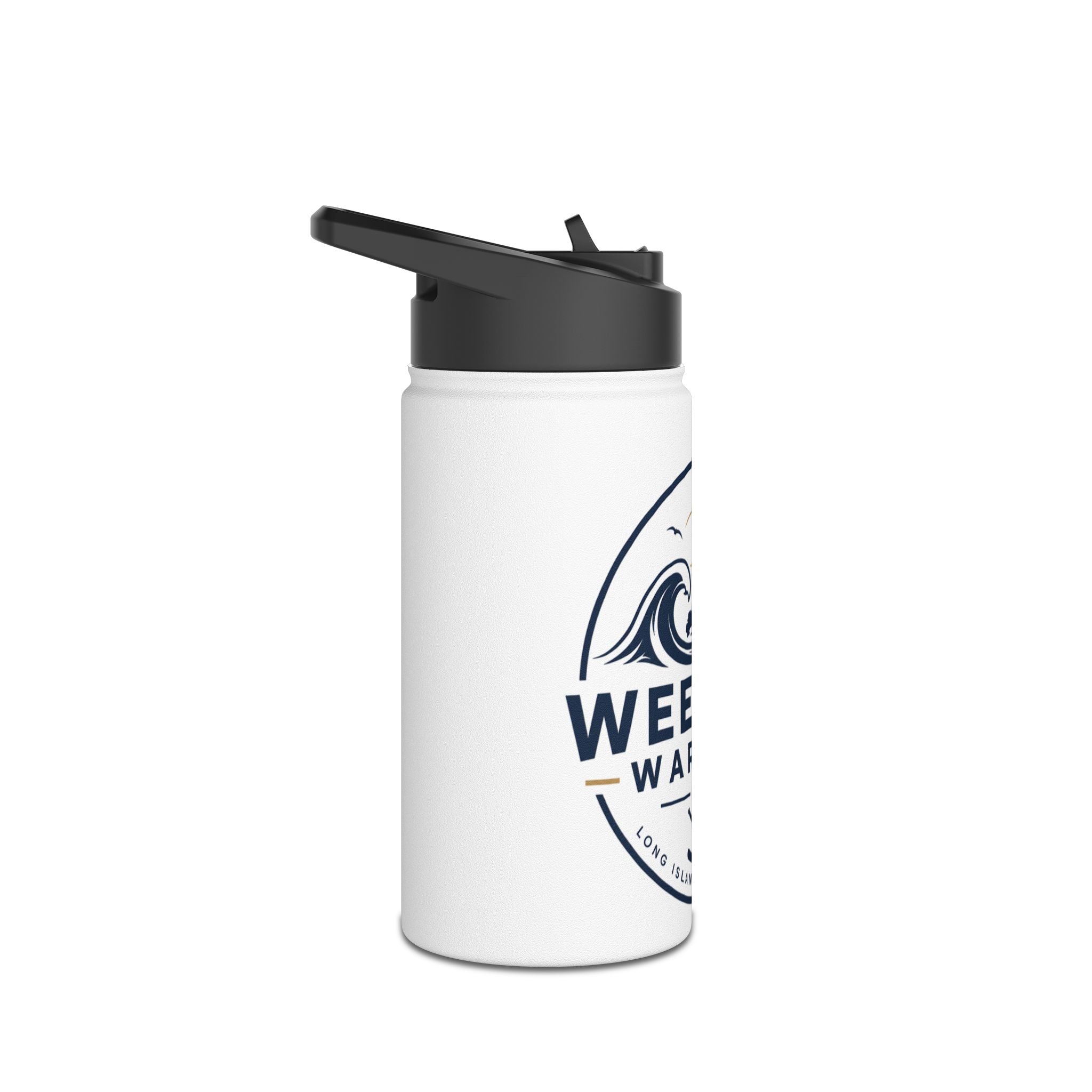 Weekend Warrior Stainless Steel Water Bottle – Lighthouse & Wave Adventure Bottle