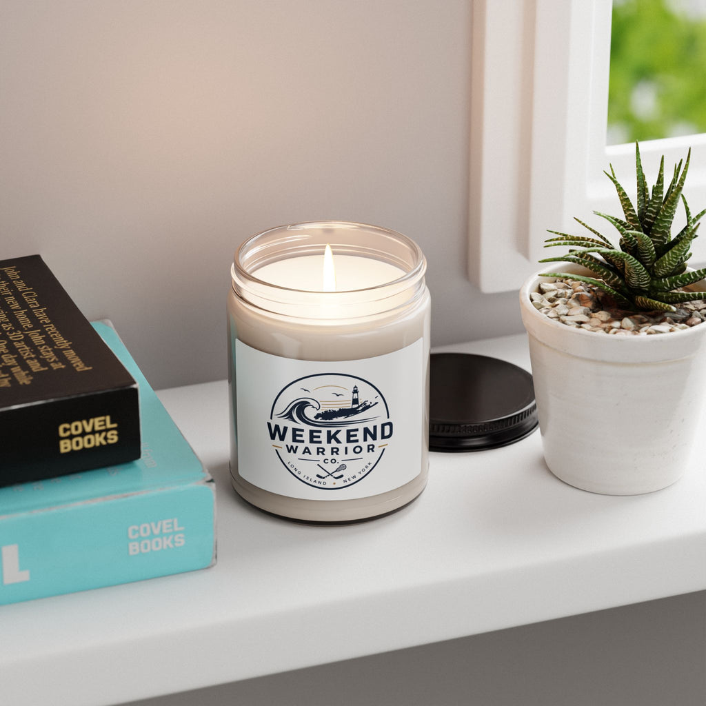 Weekend Warrior Co. Scented Soy Candle — 9oz Coastal Breeze Jar OG