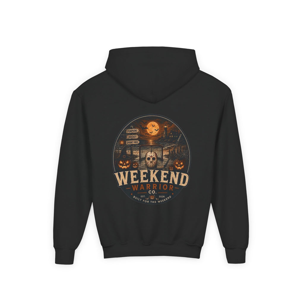 LIMITED EDITION Youth Weekend Warrior Spooky Hockey Hoodie