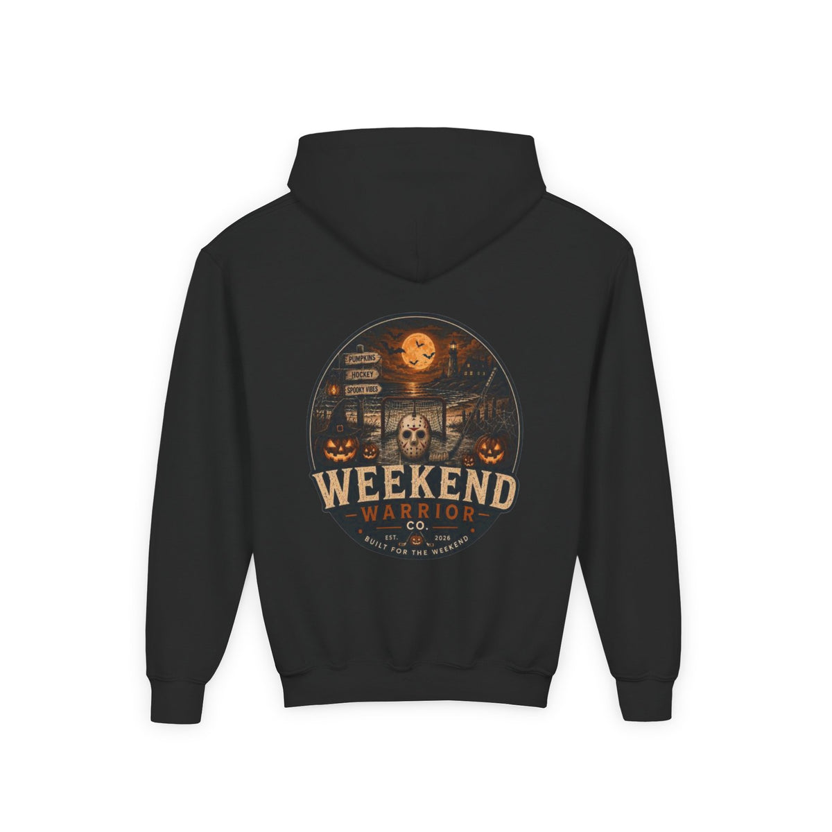 LIMITED EDITION Youth Weekend Warrior Spooky Hockey Hoodie