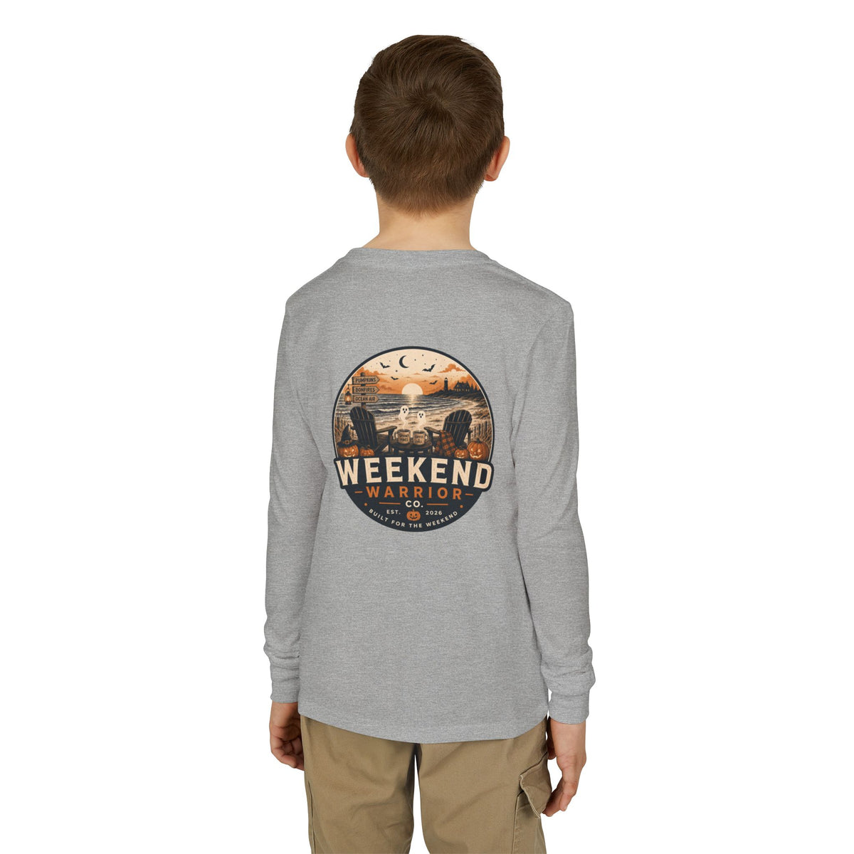 LIMITED EDITION Youth Weekend Warrior Long Sleeve Spooky  Tee