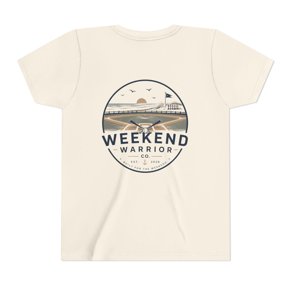 Weekend Warrior Youth Tee — Coastal Baseball Graphic Shirt