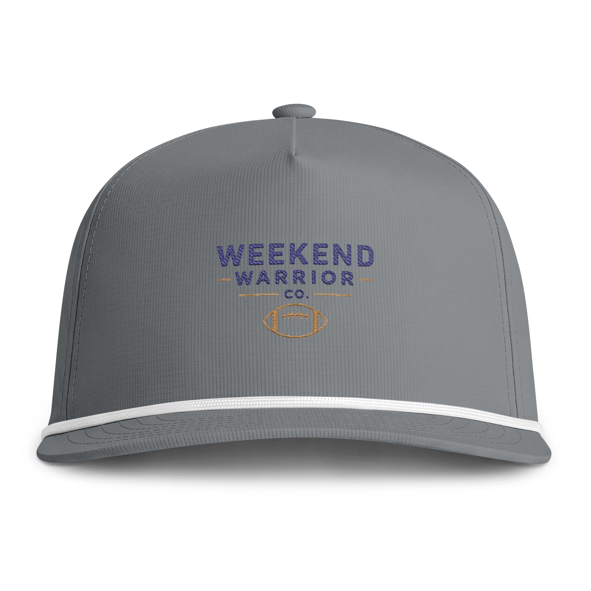 Weekend Warrior Rope Cap — Vintage Football Sunwashed Hat