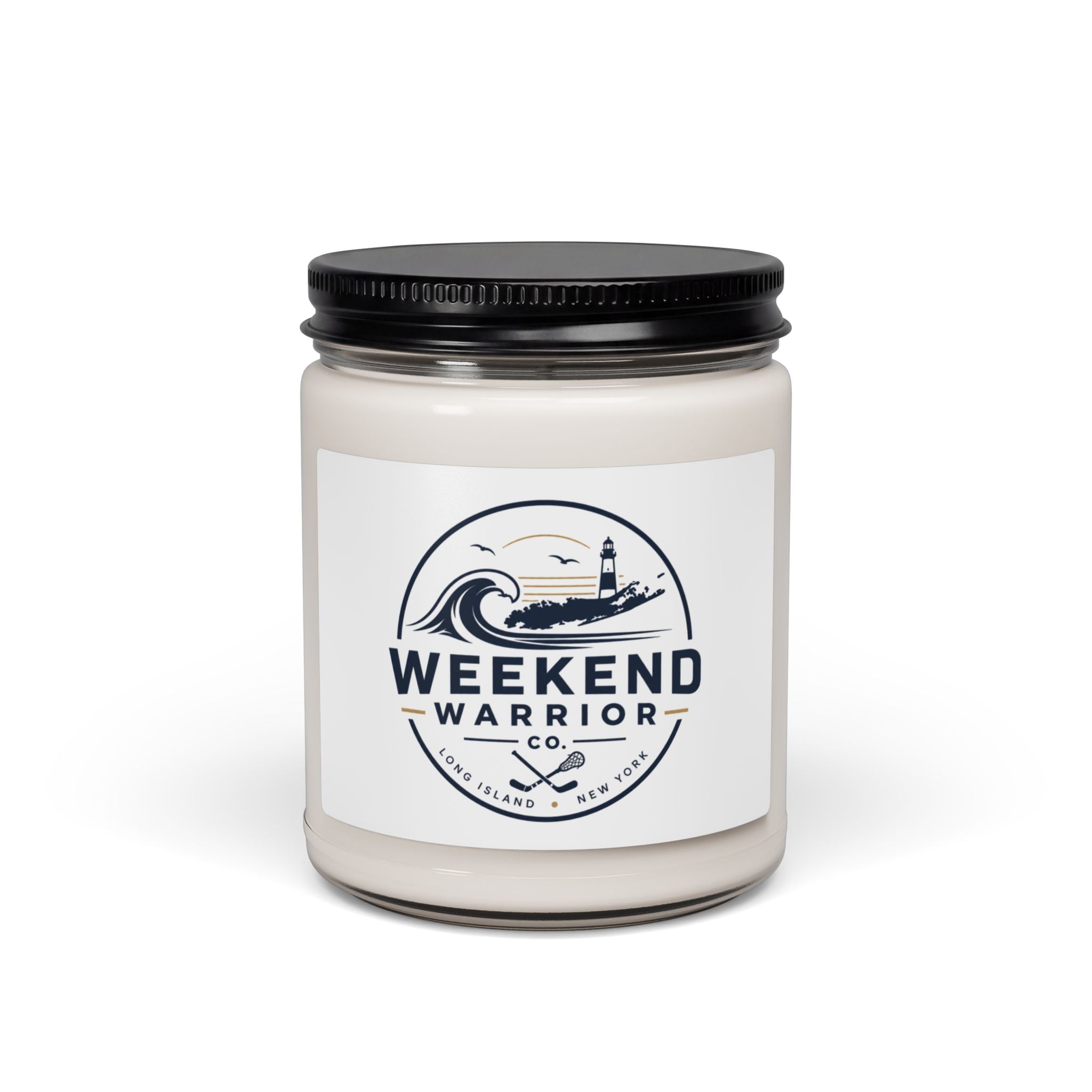 Weekend Warrior Co. Scented Soy Candle — 9oz Coastal Breeze Jar OG