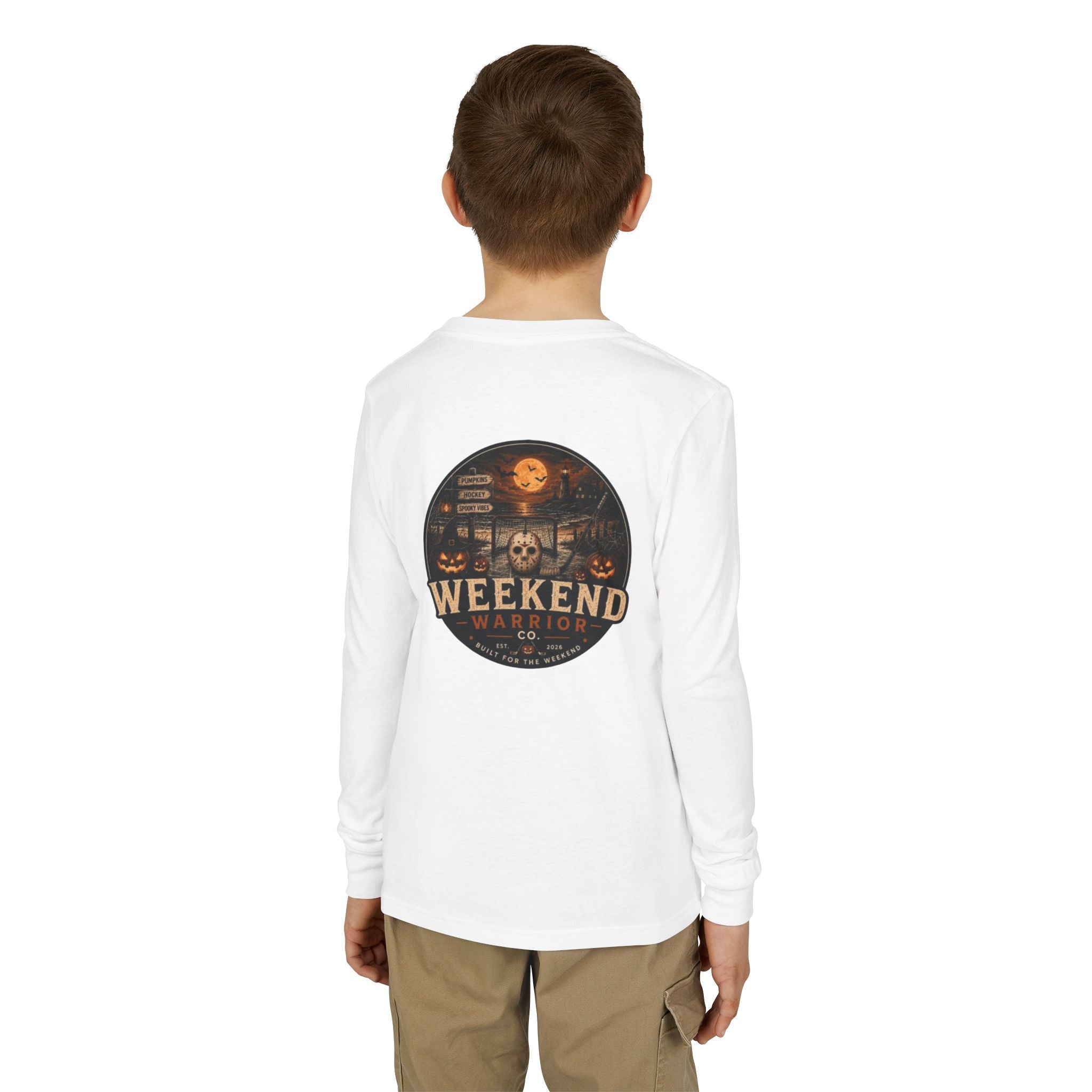 LIMITED EDITION Youth Weekend Warrior Long Sleeve Spooky Hockey Tee
