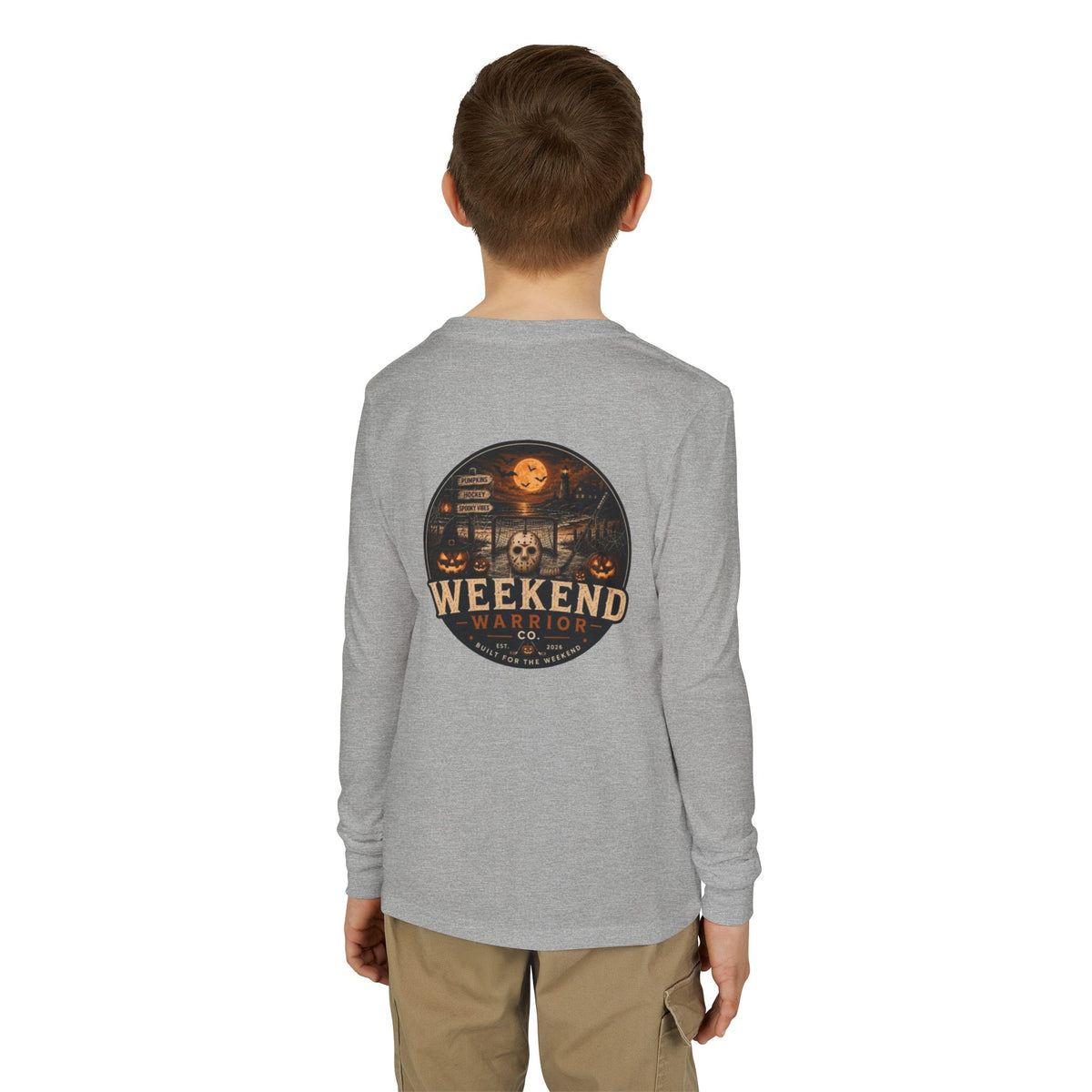 LIMITED EDITION Youth Weekend Warrior Long Sleeve Spooky Hockey Tee