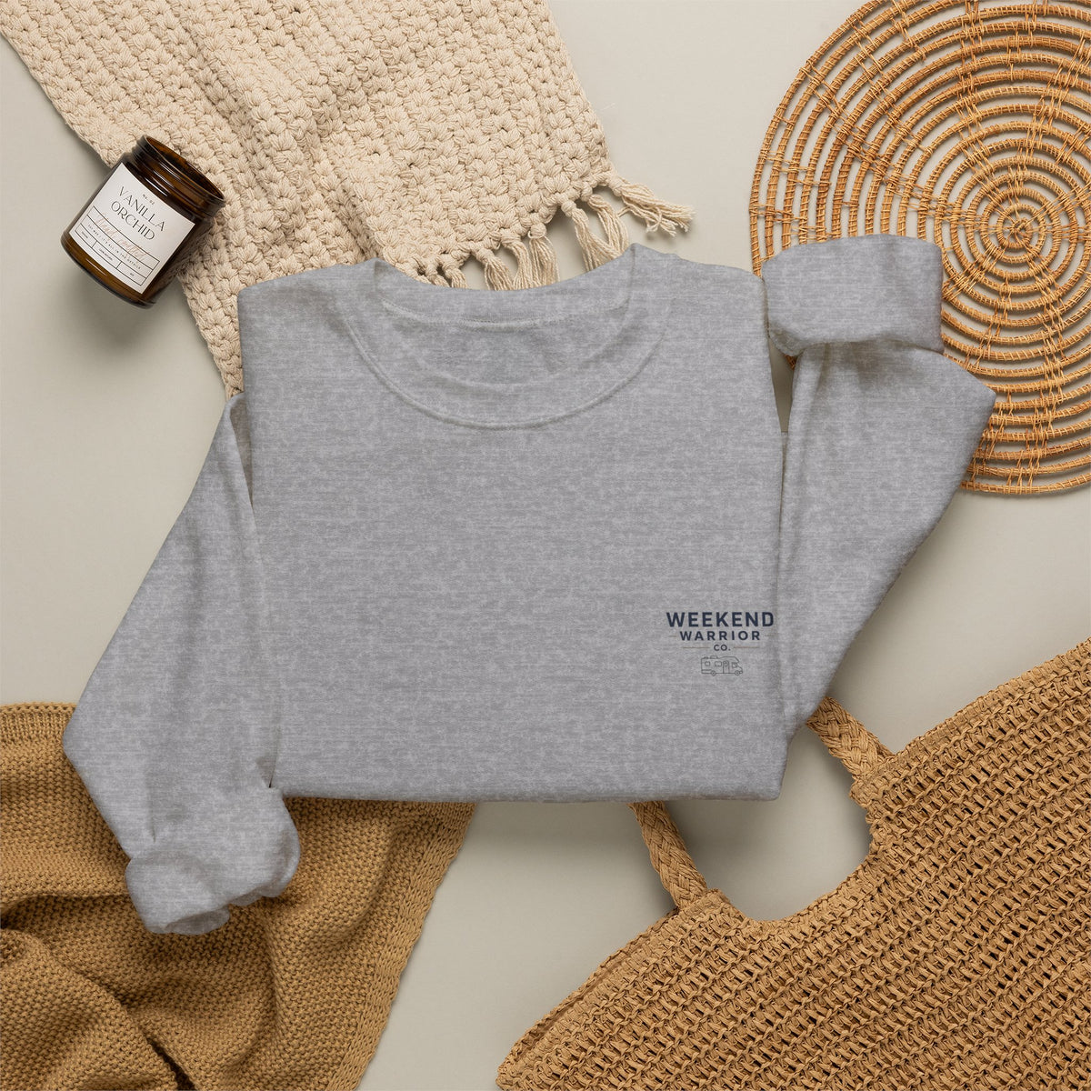 Weekend Warrior Sweatshirt – Camping Graphic Crewneck