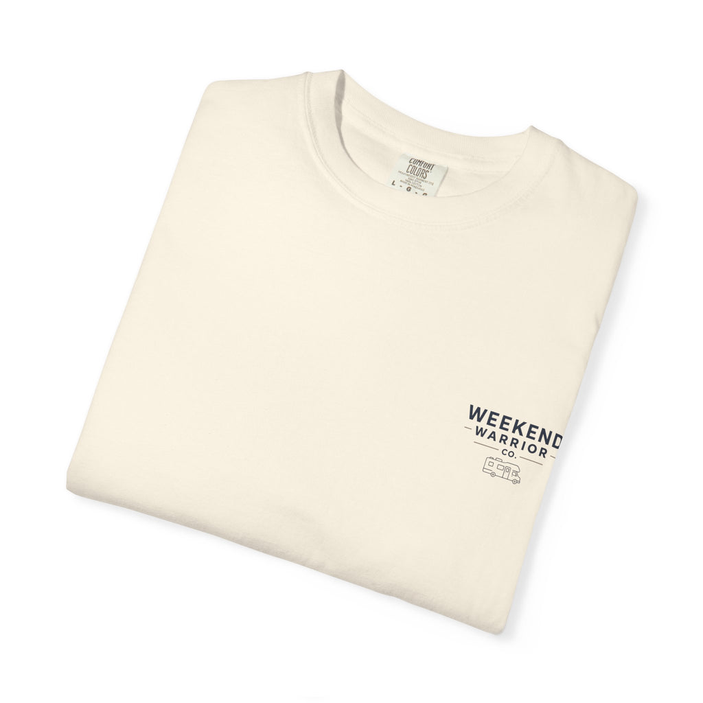 Weekend Warrior T-Shirt — Coastal Camping Graphic