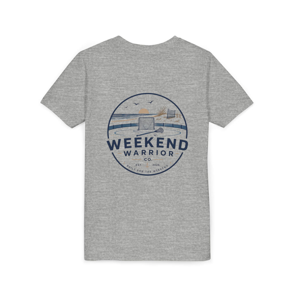 Weekend Warrior Youth Tee — Coastal LAXX Graphic Shirt