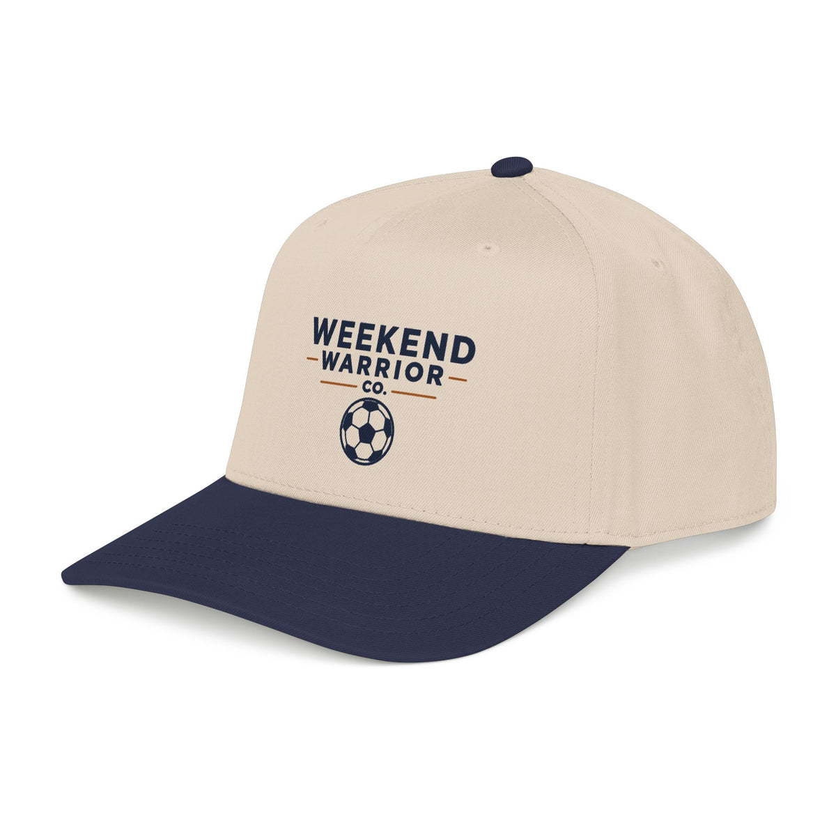 Weekend Warrior Co. Baseball Cap — Casual Two-Tone Soccer Hat