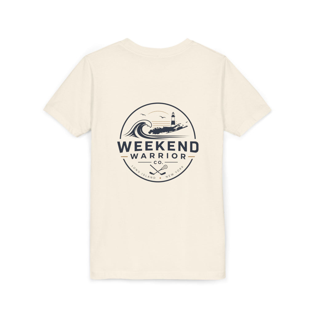 Weekend Warrior Youth Tee — Coastal Lighthouse Surf Graphic Shirt