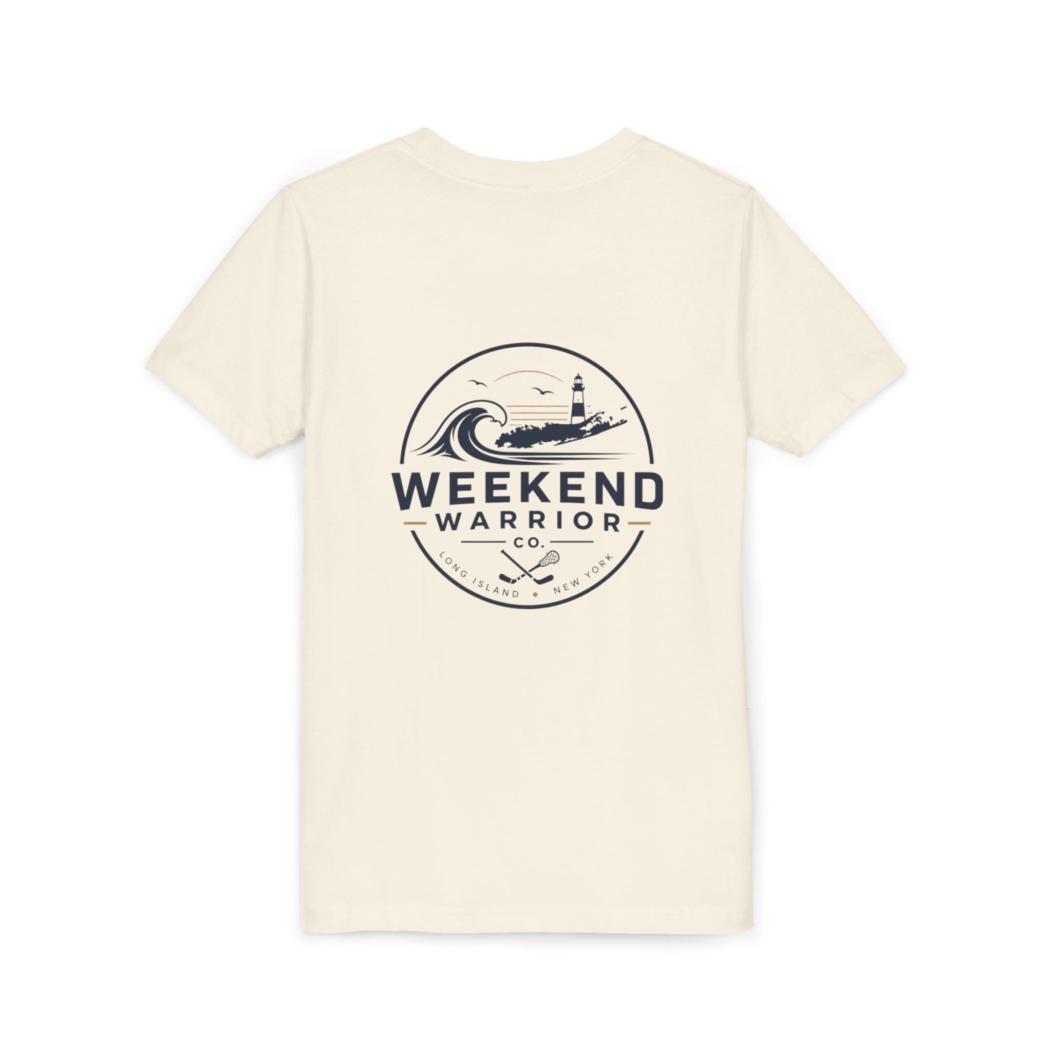 Weekend Warrior Youth Tee — Coastal Lighthouse Surf Graphic Shirt