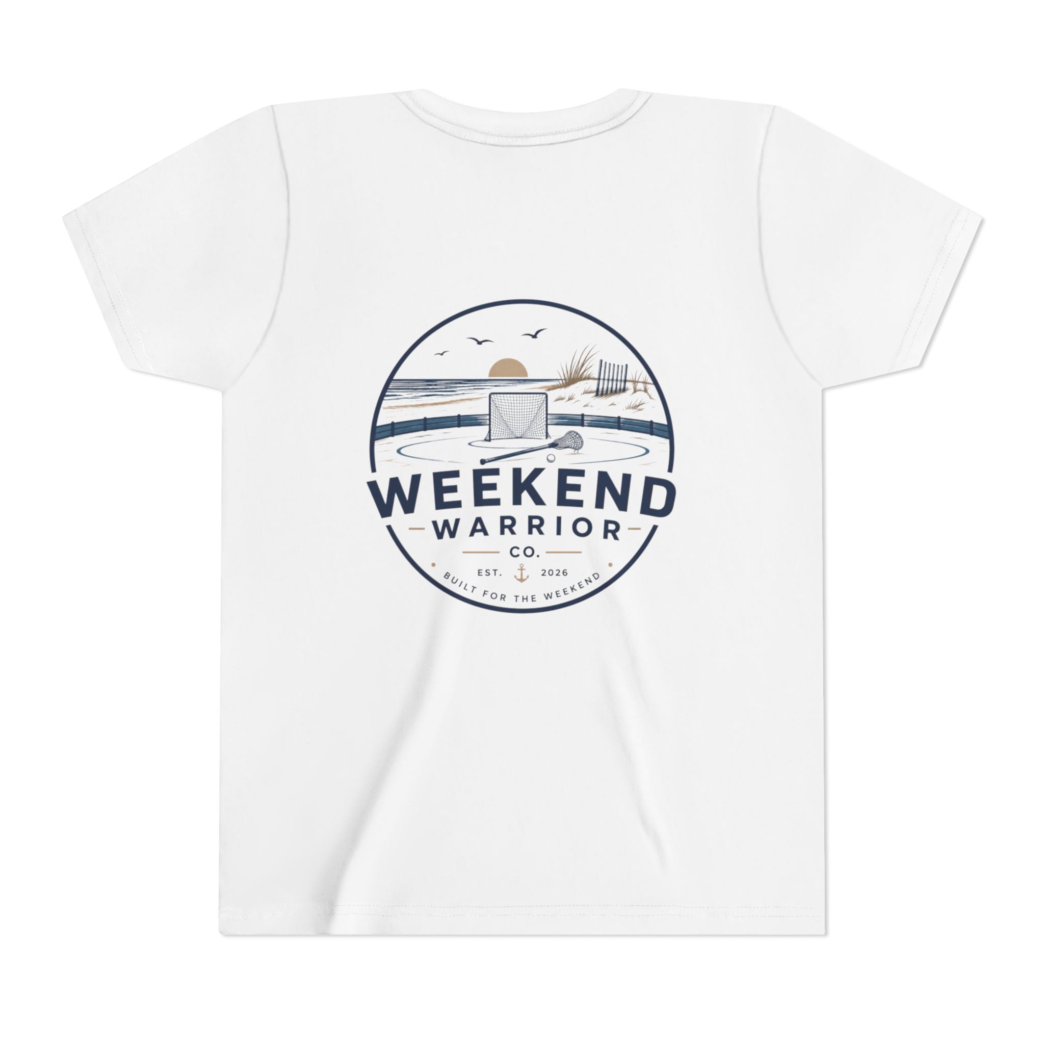 Weekend Warrior Youth Tee — Coastal LAXX Graphic Shirt