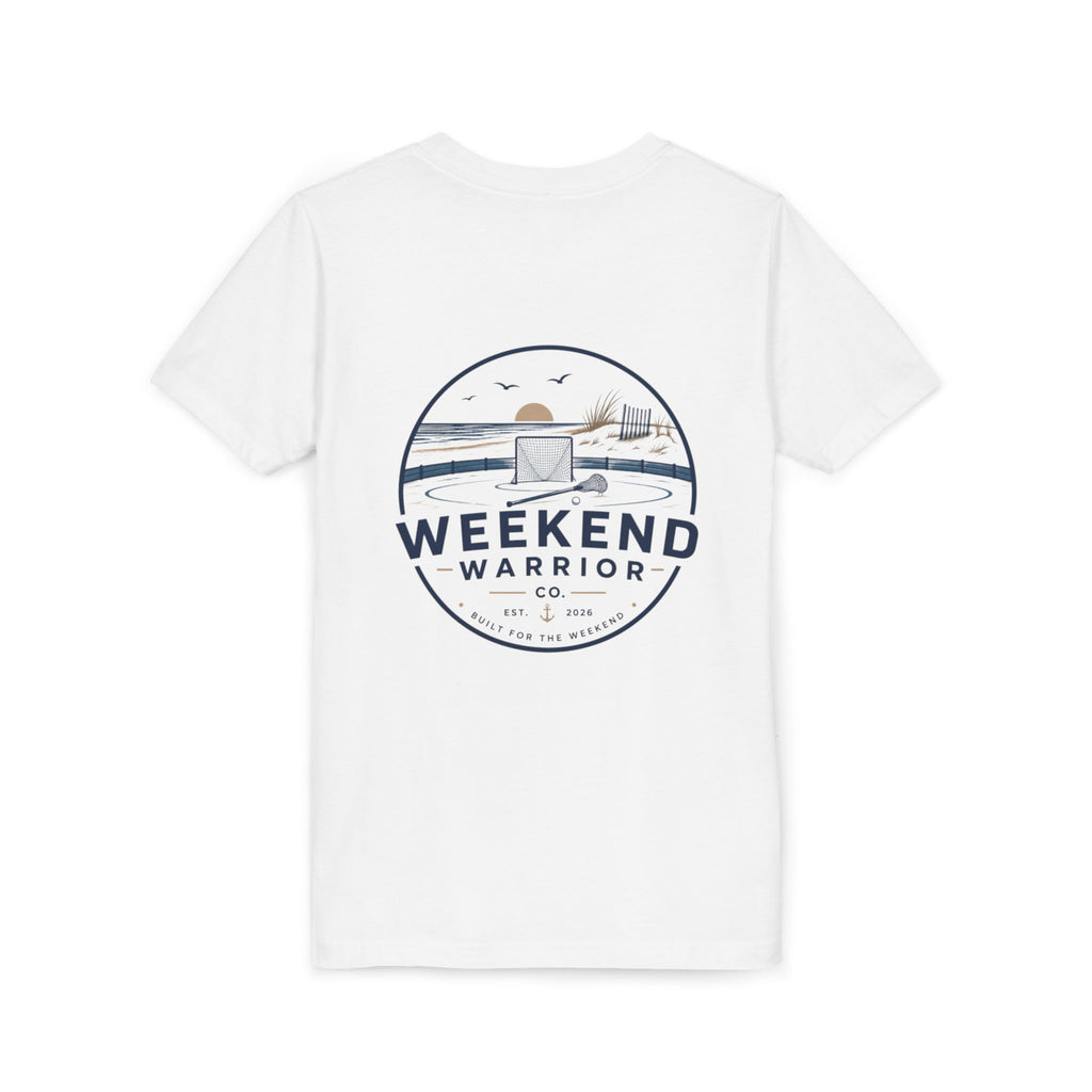Weekend Warrior Youth Tee — Coastal LAXX Graphic Shirt